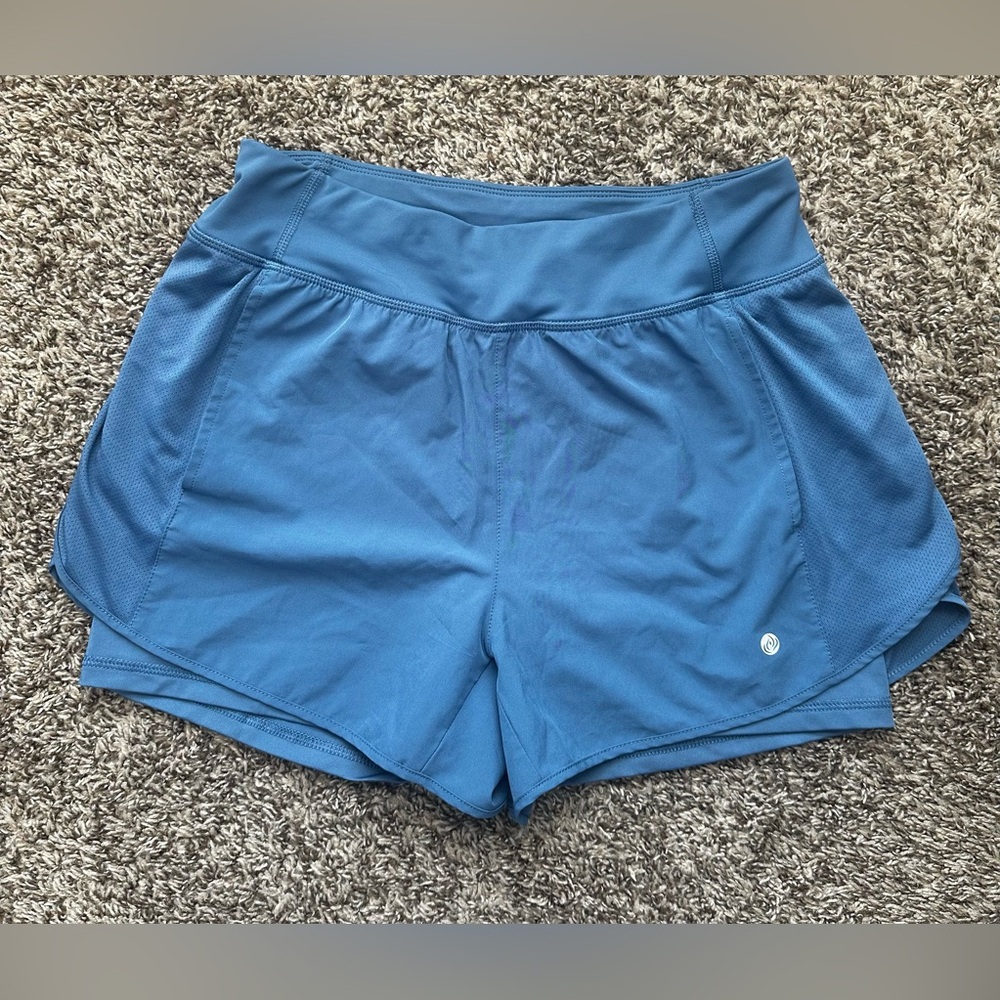 Apana Blue Athletic Work Out Running Shorts Women’s Medium